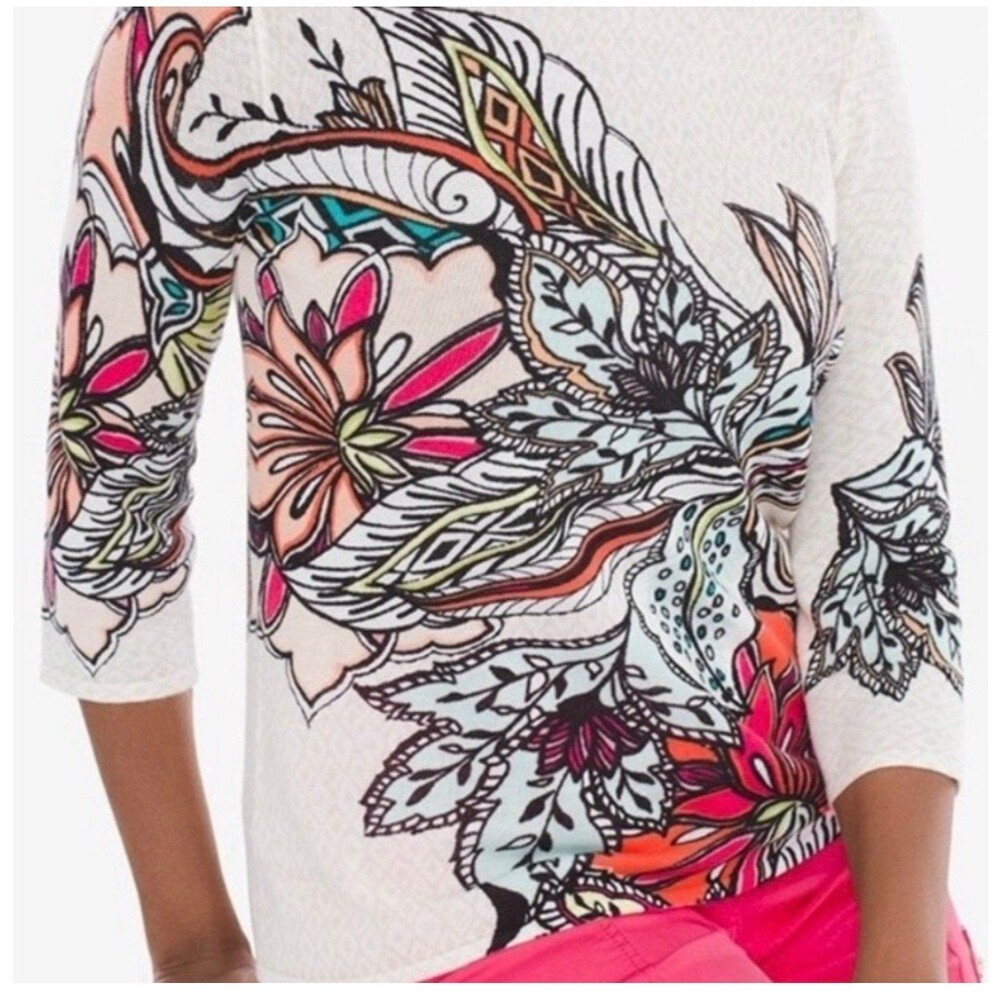 Chicos Colorful top - Picture 11 of 11
